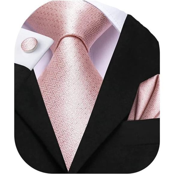 Mens Paisely Silk Tie for Men Necktie and Pocket Square Set